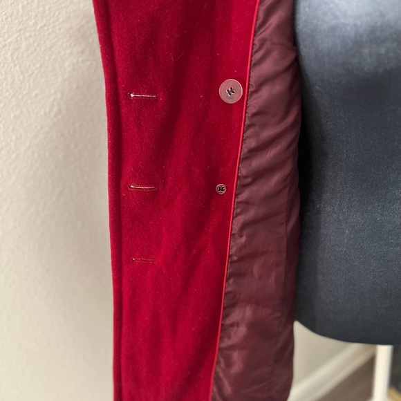 Tommy Hilfiger Red Double Breasted Coat - Picture 5 of 12